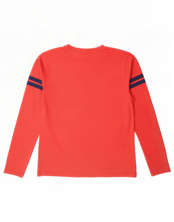 Superdry Mens Top Long Sleeve 2XL Red Striped Cotton