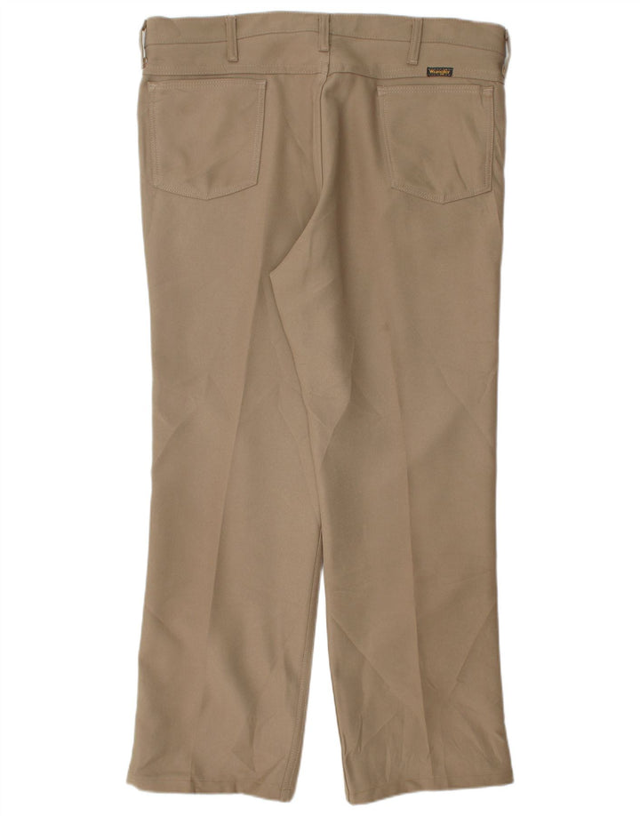 WRANGLER Herren-Anzughose, gerade, W38, L30, beige, Polyester