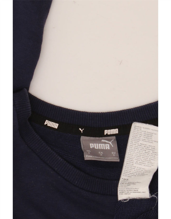 Adidas Herren-Sweatshirt mit Grafik, Größe S, marineblau, Baumwolle