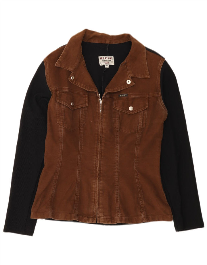 Cazadora bomber para mujer Rifle UK 40 Algodón color block marrón medio