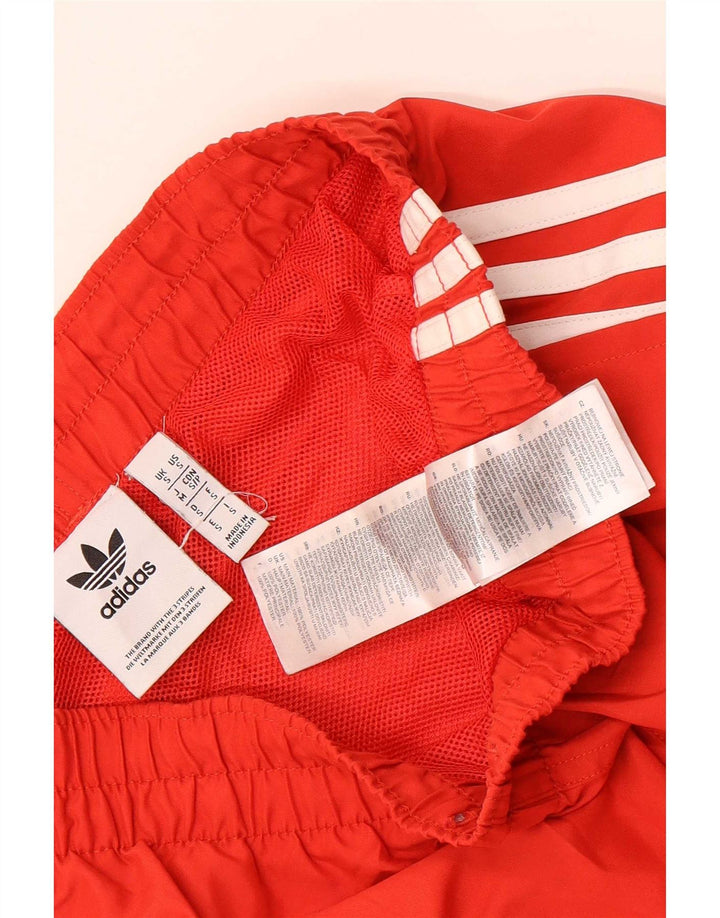 Adidas Hombre Pantalones Cortos Deportivos Pequeño Poliéster Rojo
