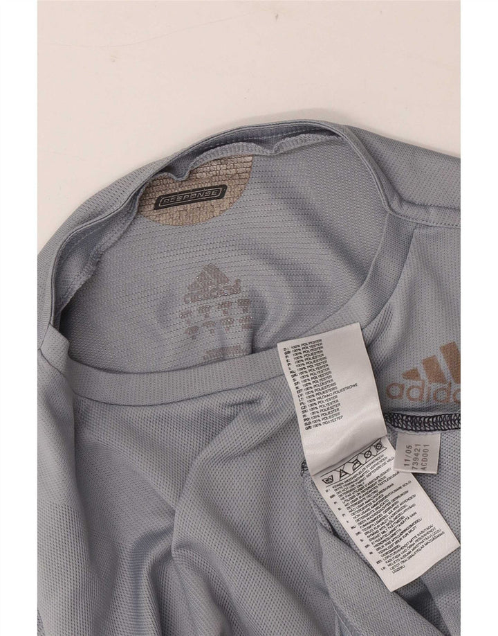 Adidas Herre Climacool Top Langærmet Medium Grey Polyester