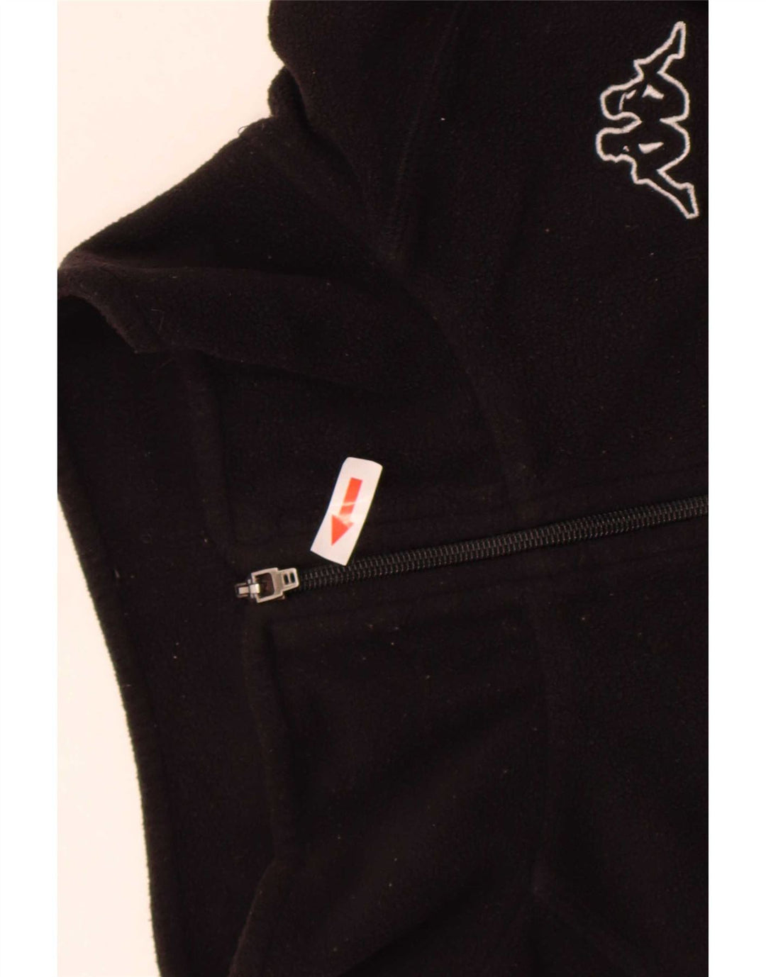 Kappa Chaqueta Polar Hombre UK 42 XL Poliéster Negro