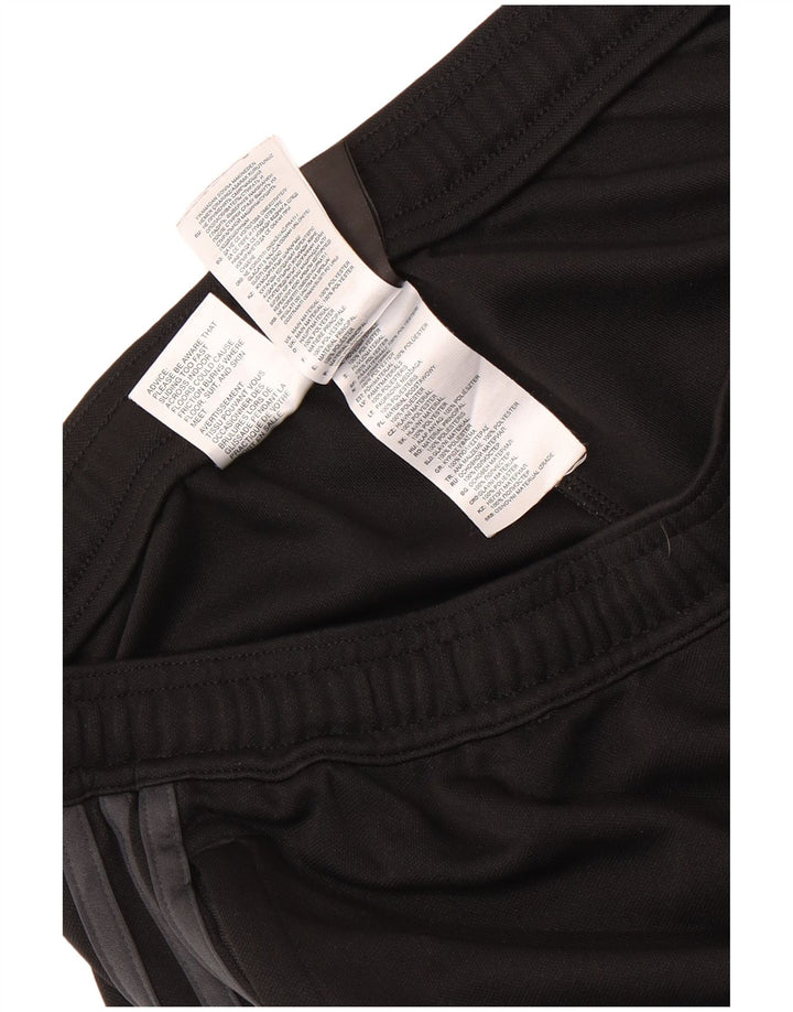 Adidas Mens Climalite Tracksuit Trousers Large  Black Colourblock Polyester