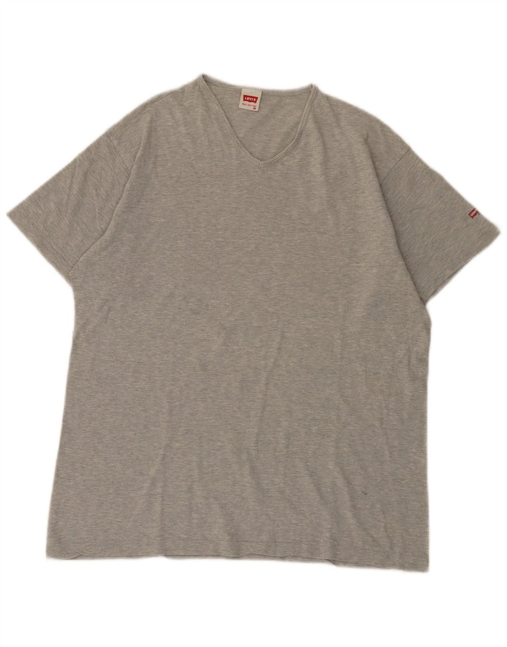 Camiseta Levi's para hombre Top de algodón moteado gris medio