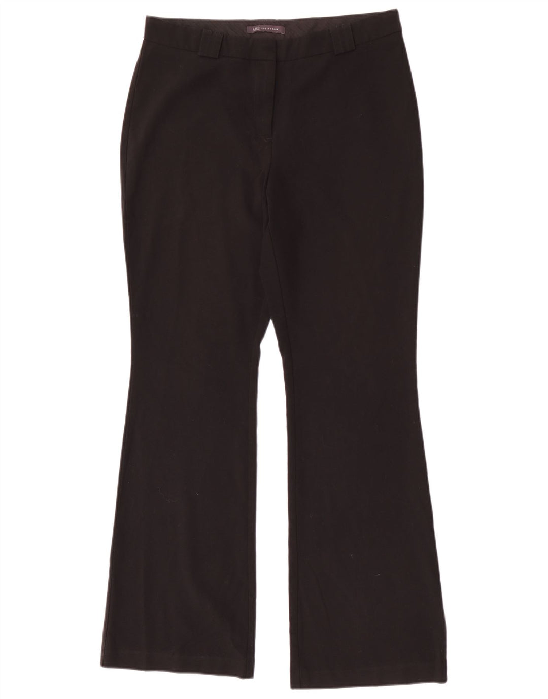 Marks & Spencer Dame Bootcut Casual Bukser UK 12 Medium W30 L31 Black