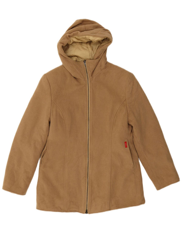 Giacca Parka con cappuccio da donna Guess UK 14 Large Beige Nylon