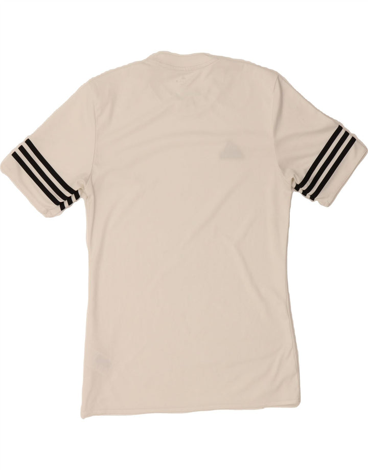 ADIDAS Mens Climalite T-Shirt Top Small White Polyester Vintage Adidas and Second-Hand Adidas from Messina Hembry 