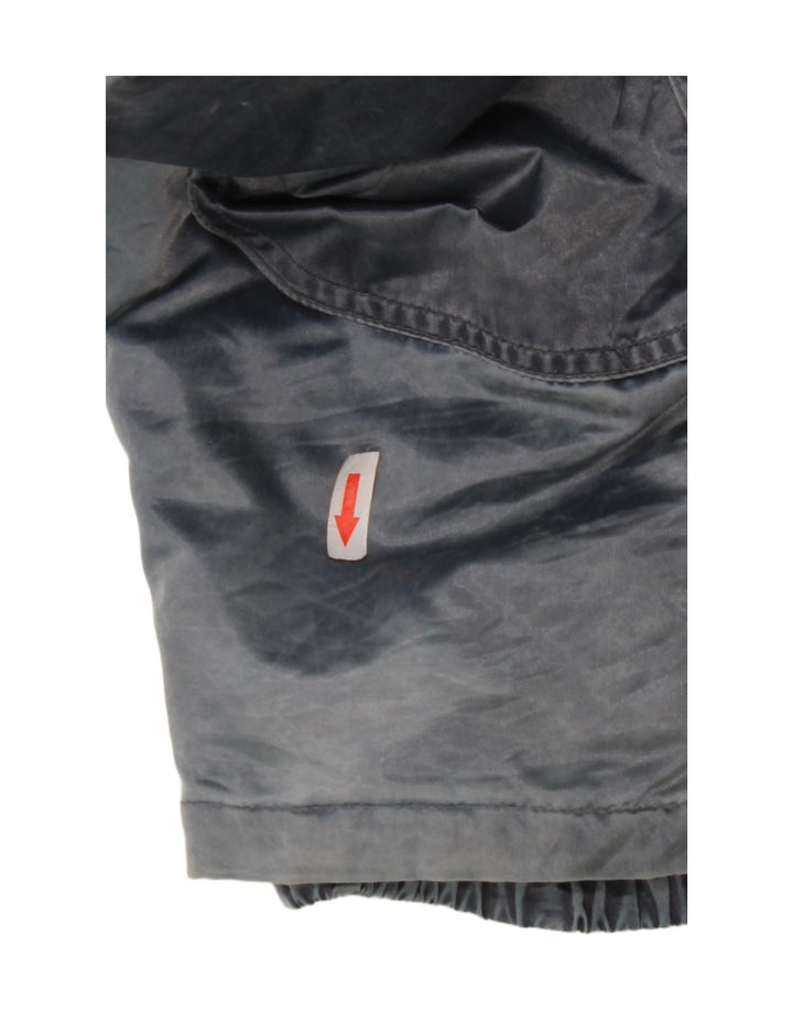 Vintage Womens Hooded Oversized Windbreaker Jacket IT 44 Medium Blue