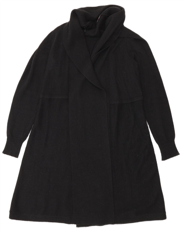 Phase Eight Womens Longline Open Cardigan Sweater UK 12 Medium Black