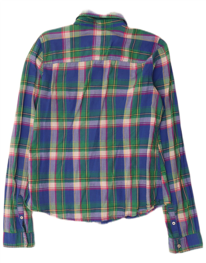 Hollister Womens Shirt UK 12 Medium Multicoloured Check Cotton