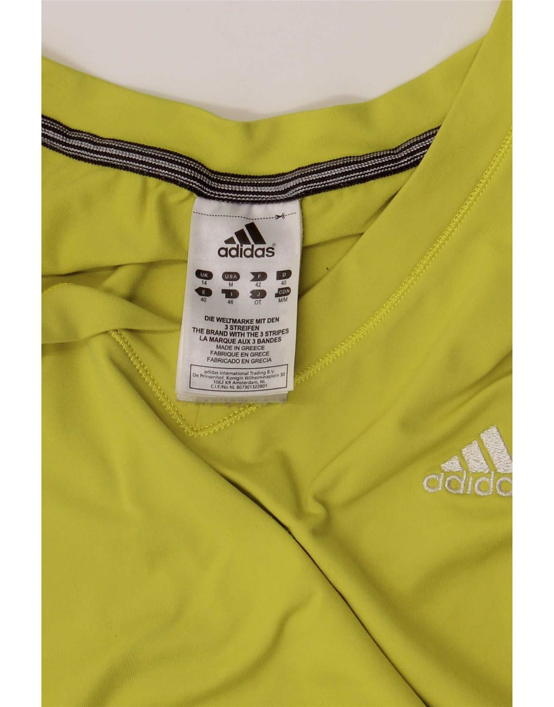 Adidas Damen Poplin T-Shirt Top UK 14 Mittelgrün Polyamid