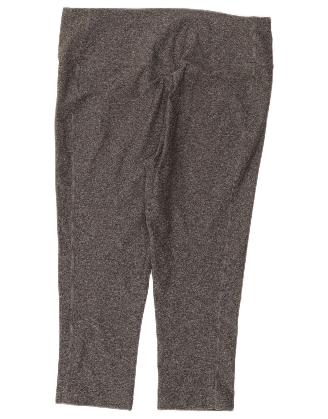 Nike Womens Dri Fit Capri Leggings UK 16 Large Grey Polyester