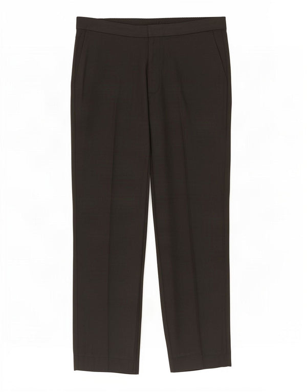Calça casual afunilada masculina Marks & Spencer Autograph W34 L28 preta