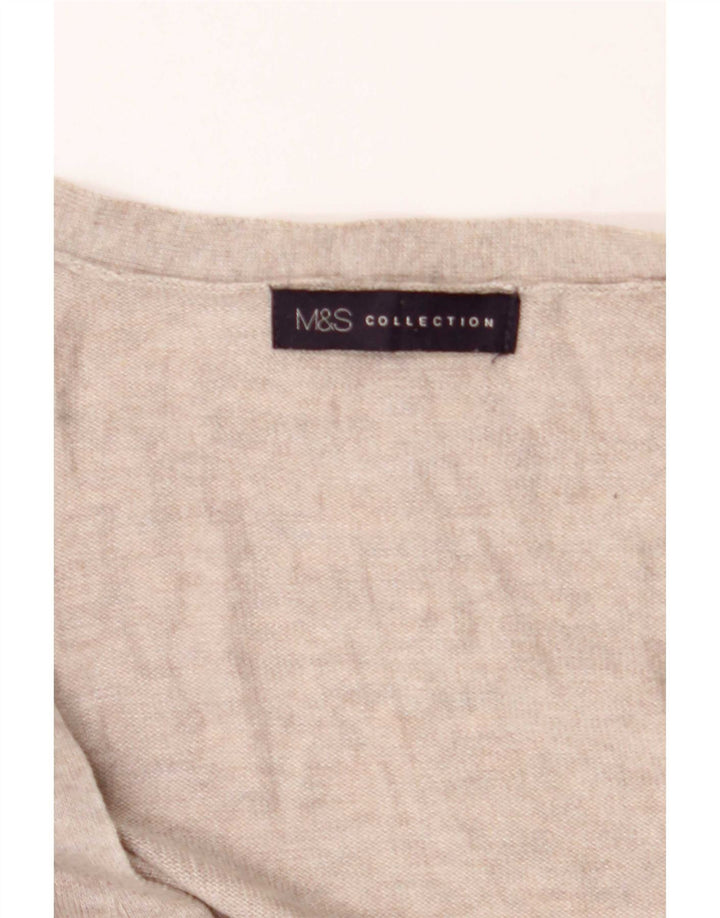 Marks & Spencer Dame Cardigan Sweater UK 14 Medium Grey