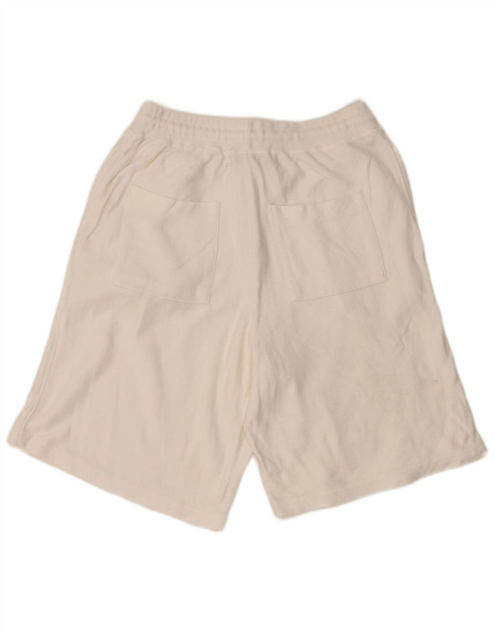 Zara Short de sport homme petit coton blanc