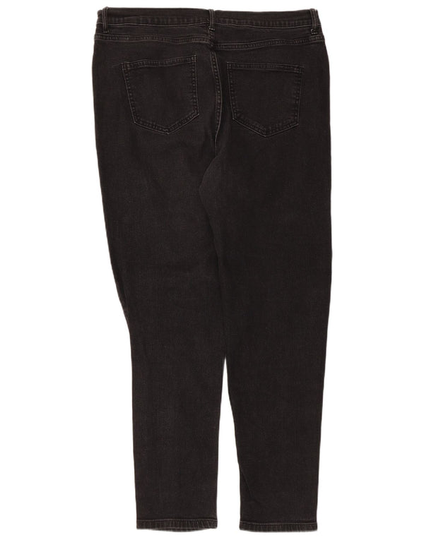 Marks & Spencer Vaqueros pitillo para mujer UK 40 Large W34 L28 Algodón negro