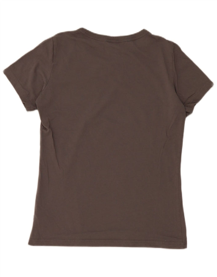 G-Star Womens Graphic T-Shirt Top UK 12 Medium Grey Cotton