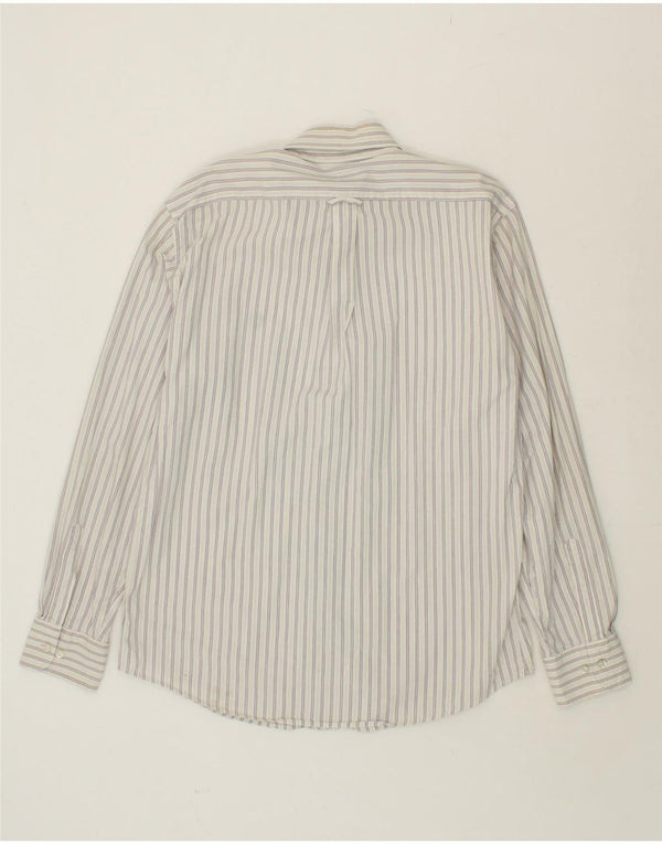 Camicia da uomo FRED PERRY XL in cotone a righe bianche