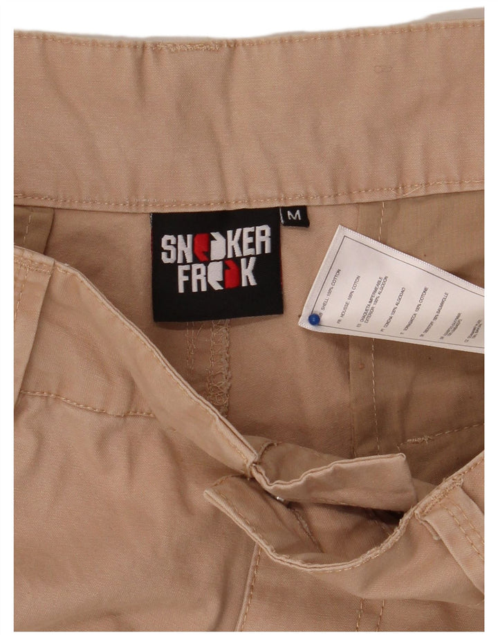 SNEAKER FREAK  Mens Cargo Shorts Medium W32 Beige Cotton