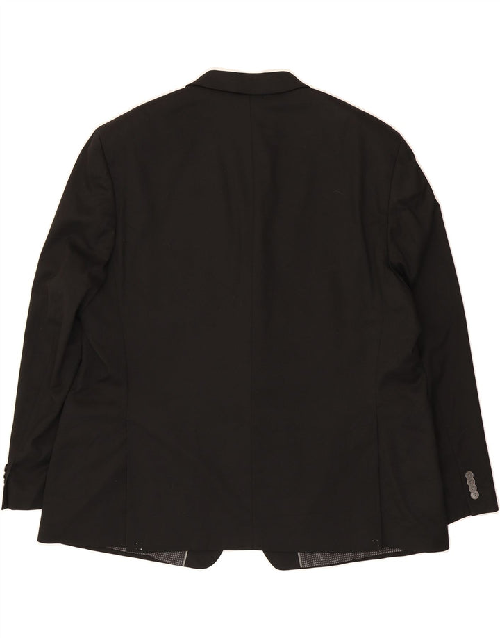 MICHAEL KORS Mens 2 Button Blazer Jacket IT 52 XL Black Polyester Vintage Michael Kors and Second-Hand Michael Kors from Messina Hembry 