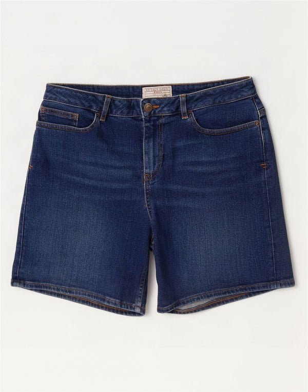 Fat Face Womens Denim Shorts UK 12 Medium W30 Blue Cotton