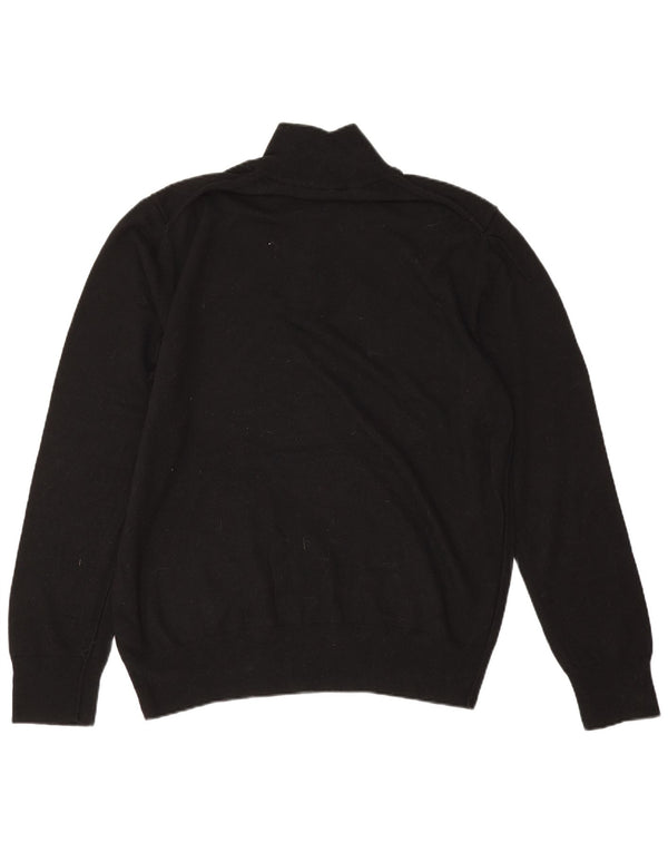 Maglione da uomo con zip e collo All Saints 2XL in lana nera