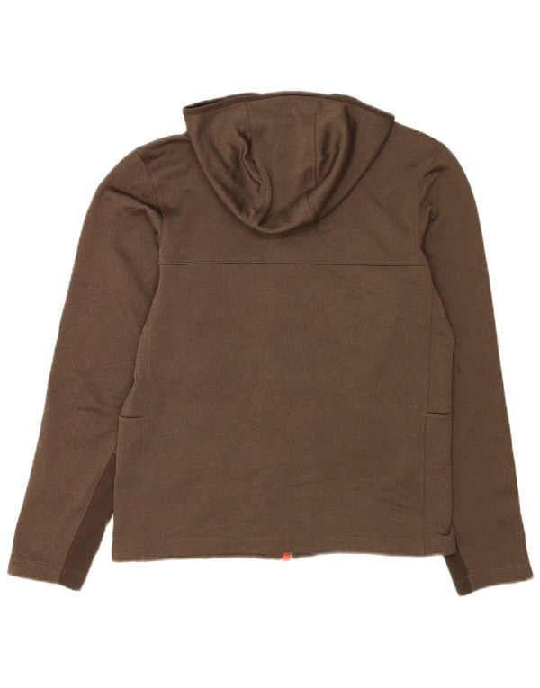 The North Face Pull à capuche zippé pour femme UK 10 Petit Kaki Polyester