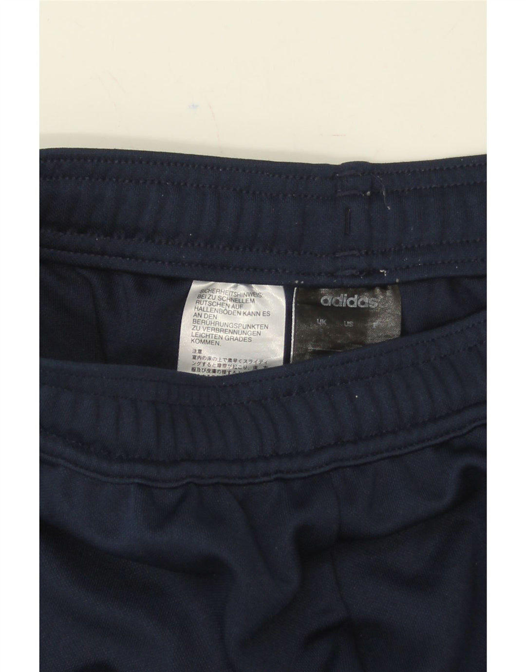 ADIDAS Mens Tracksuit Trousers Joggers Small  Navy Blue Polyester Vintage Adidas and Second-Hand Adidas from Messina Hembry 