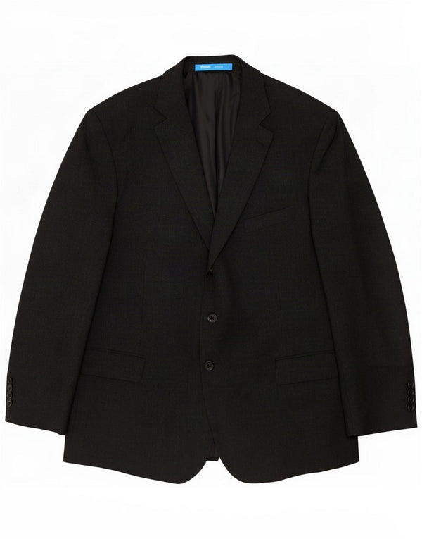 Jaqueta Blazer masculina de 3 botões Marks & Spencer UK 46 XL Poliéster cinza