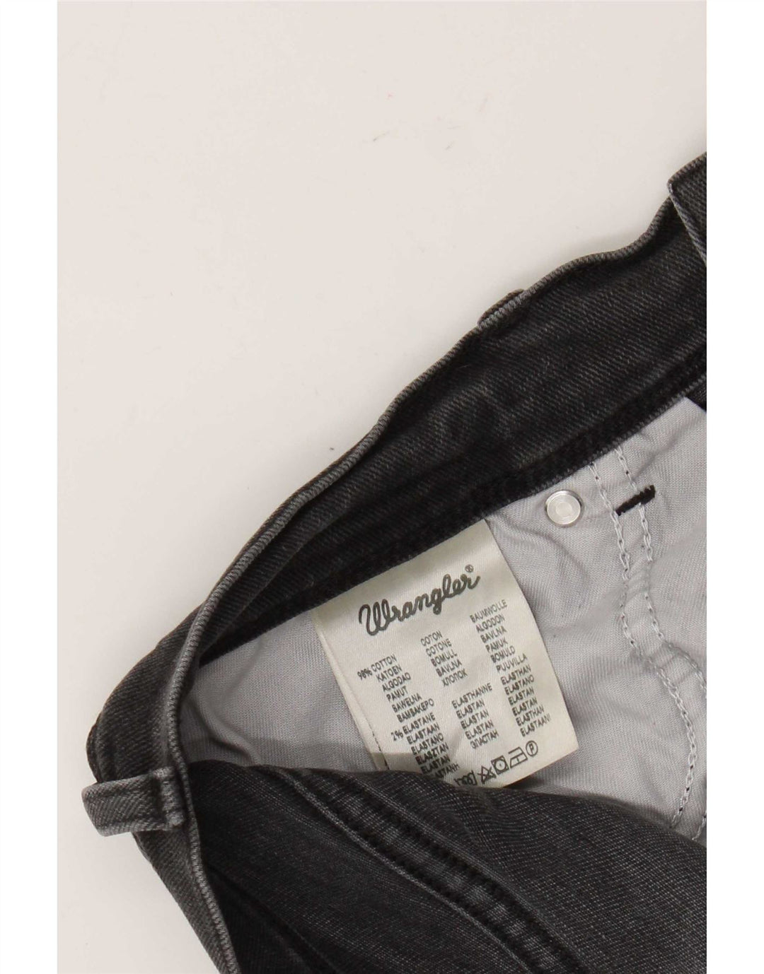 Wrangler Mens Texas Straight Jeans W33 L32 Grey Cotton