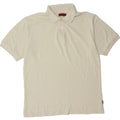 ASICS Mens Polo Shirt Large Off White Vintage Asics and Second-Hand Asics from Messina Hembry 