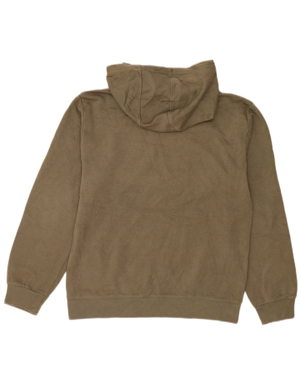 Adidas Dame Hættetrøje UK 16 Stor Khaki Bomuld