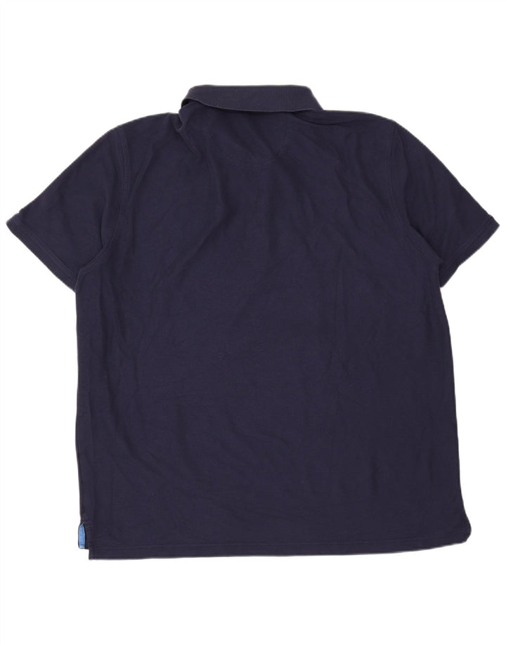 IZOD Mens Polo Shirt 2XL Navy Blue Cotton