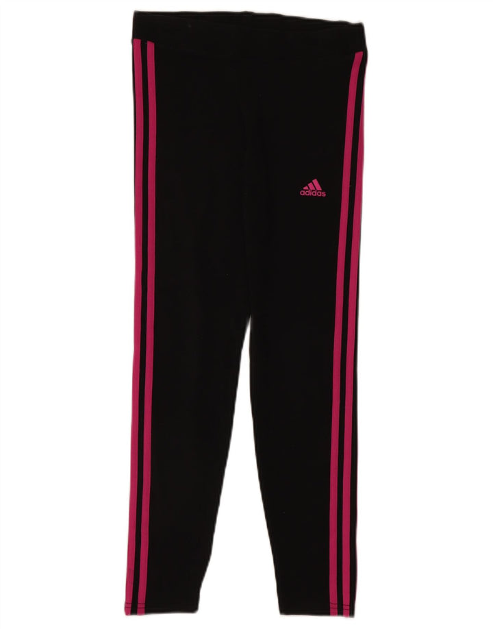 ADIDAS Girls Leggings 11-12 Years  Black
