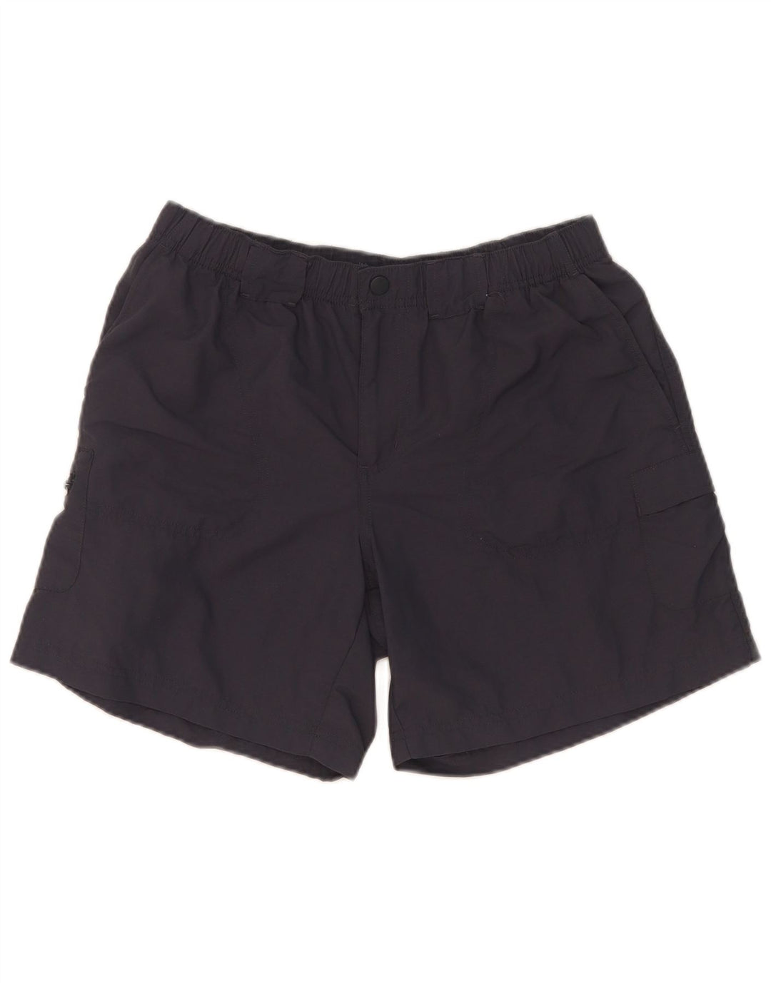 Columbia Mens Cargo Shorts Pequeno W29 Cinza Nylon