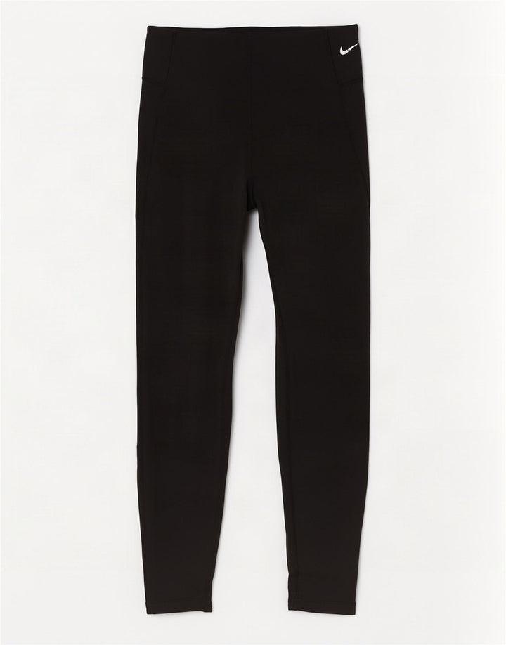 Damskie legginsy Nike Dri Fit UK 14, średni czarny poliester