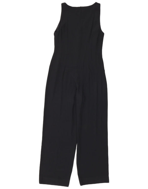 Marina Babini Womens Sleeveless Jumpsuit IT 44 Medium Black Acetate