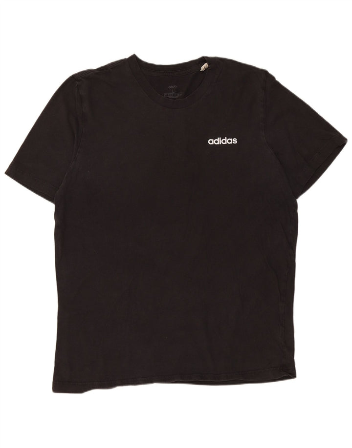 ADIDAS Mens T-Shirt Top Large Black Cotton