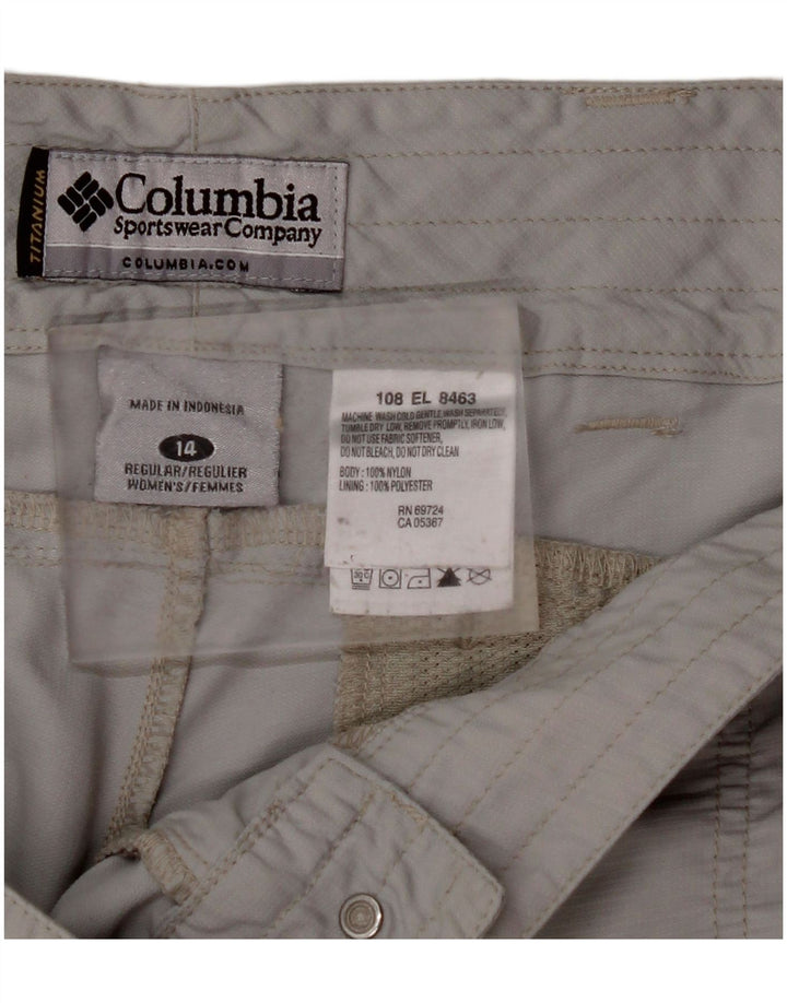 COLUMBIA Dame Titanium Regular Cargo Bukser US 14 XL W36 L31 Grå