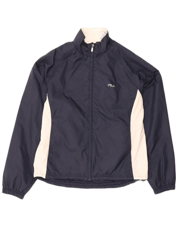 Giacca da ginnastica da donna Fila IT 44 Medium Blu Navy Colourblock