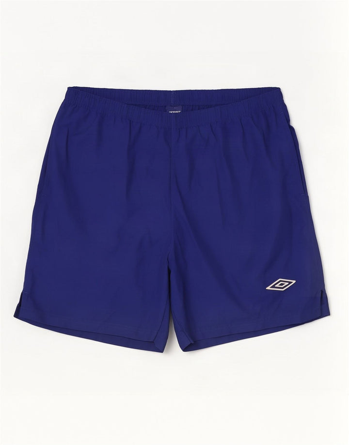 Umbro Mens Sport Shorts Grande Poliéster Azul