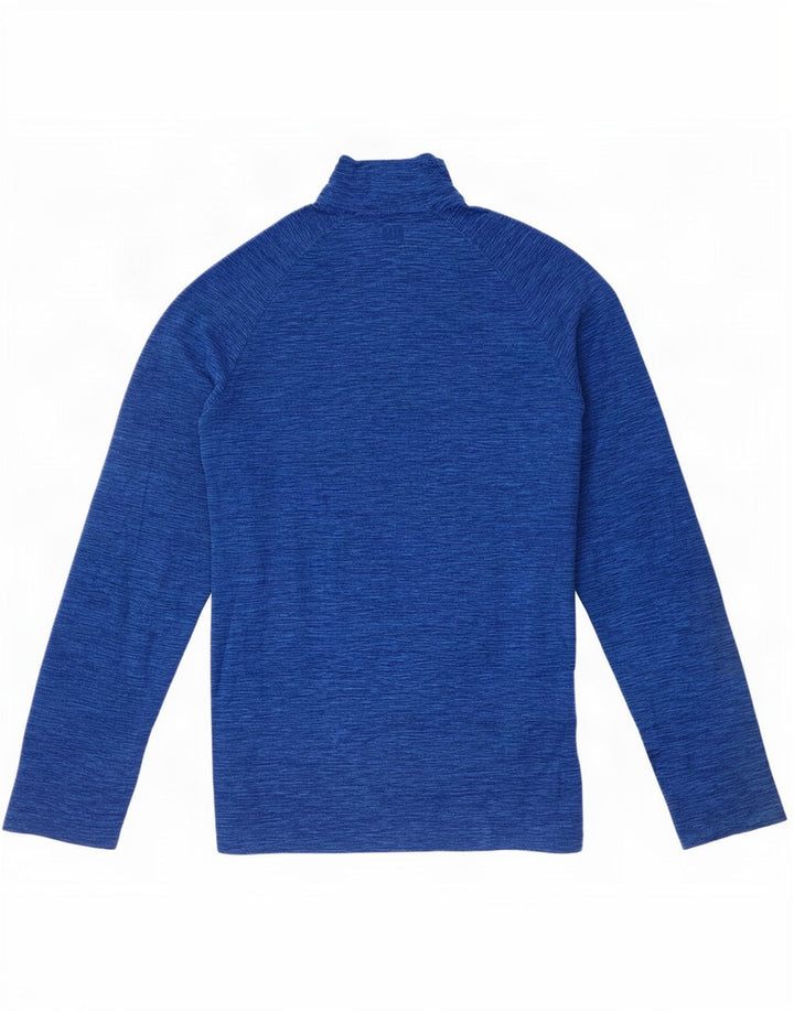 Mountain Warehouse Mens Zip Neck Fleece Jumper Medium Blue Flecked