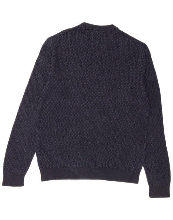 Maglione maglione girocollo da uomo Calvin Klein piccolo blu navy
