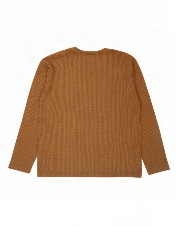 Zara Hombre Top Manga Larga Large Beige Colorblock