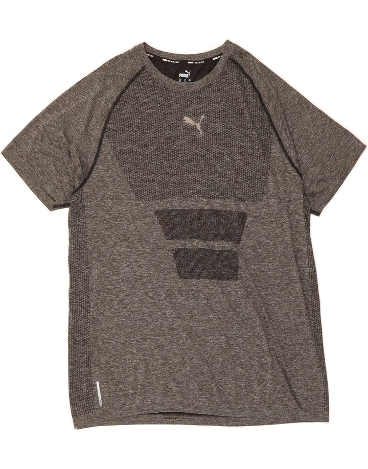 PUMA Mens T-Shirt Top 2XL Grey Polyester Vintage Puma and Second-Hand Puma from Messina Hembry 