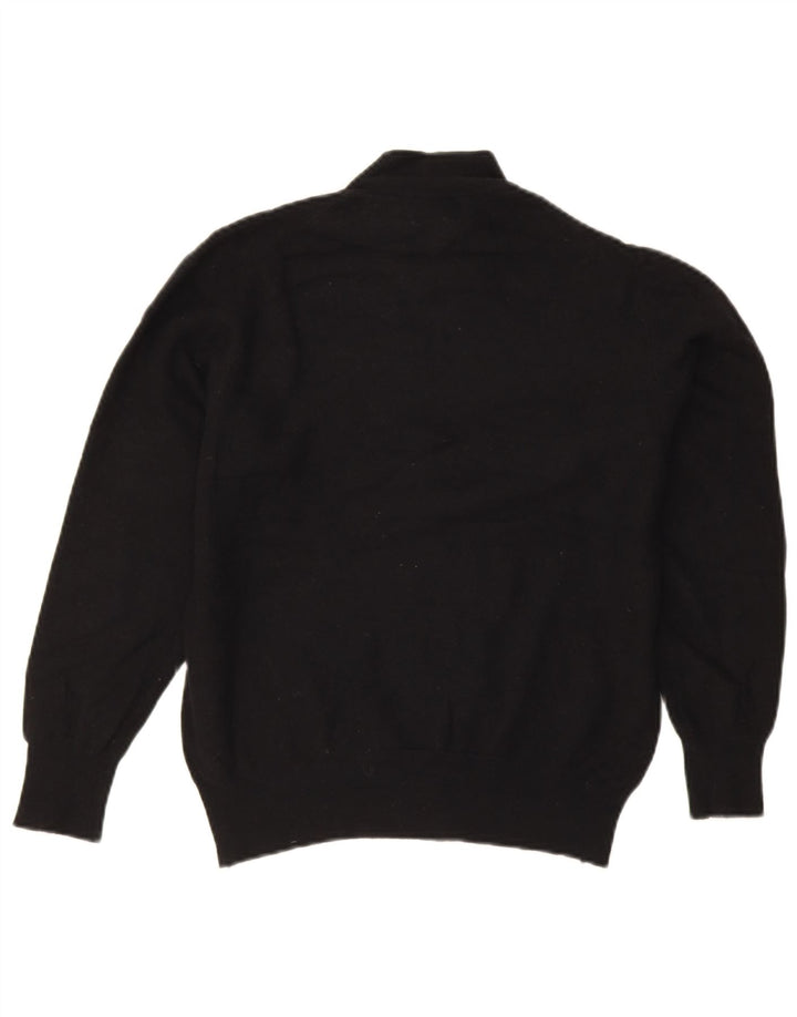 Benetton Womens Turtle Neck Jumper Sweater UK 10 Small Black