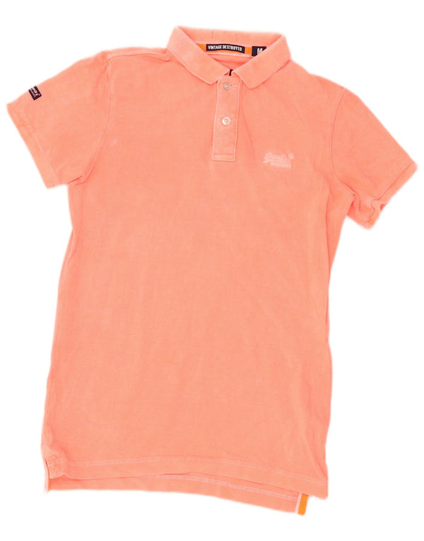 Superdry Polo Homme Rose Moyen Coton