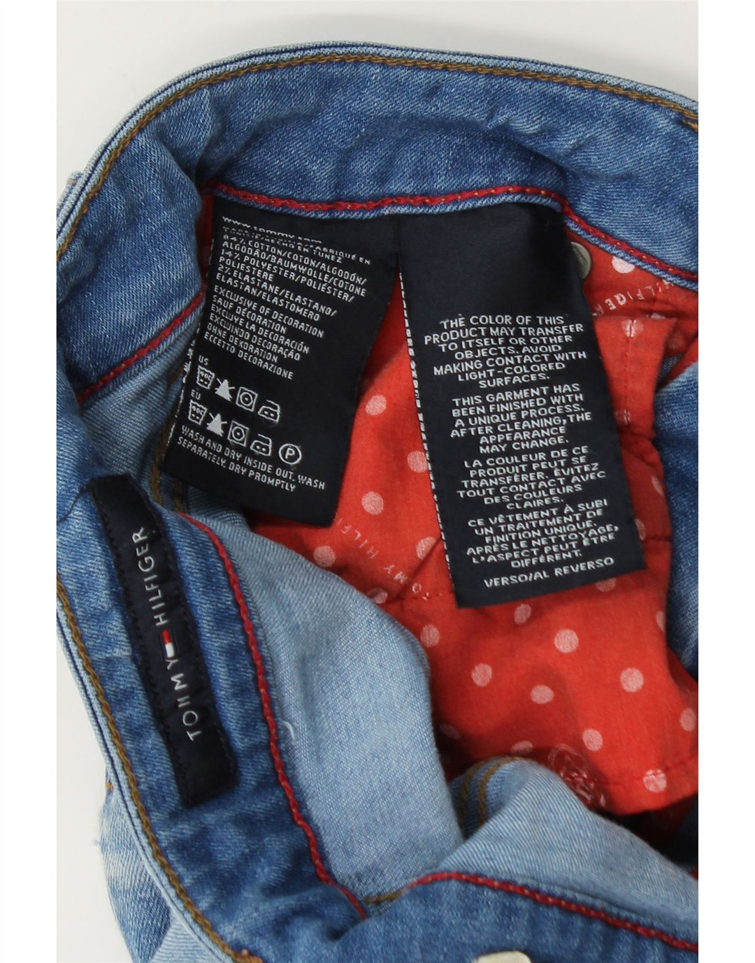 Tommy Hilfiger Dame Denim Nederdel W30 Medium Blue Bomuld