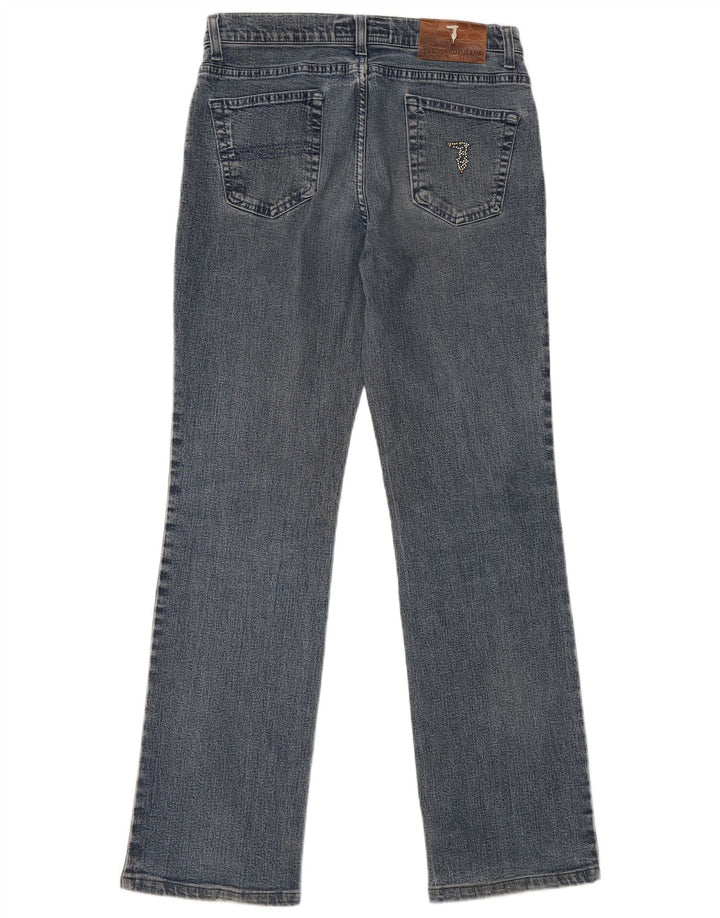 Trussardi Womens Straight Jeans W29 L30 Blue Cotton